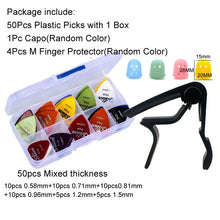 Load image into Gallery viewer, Guitar Tool Kit Guitar Capo / Guitar Picks / Tunner / Fingertip Protector Parts Accessories GYH
