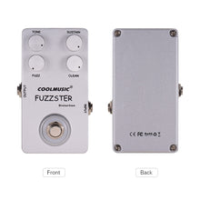 Load image into Gallery viewer, Coolmusic Fuzzster Distortion Guitar Effect Pedal Bass Fuzz Pedal for Electric Guitars
