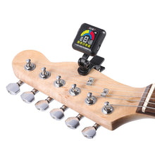 Load image into Gallery viewer, AT-102 Rechargeable Clip-on Guitar Tuner. Color Screen with Built-in Battery. USB Cable for Guitar, Bass, Ukulele
